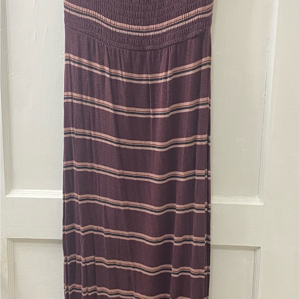 Striped Purple Maxi Skirt
